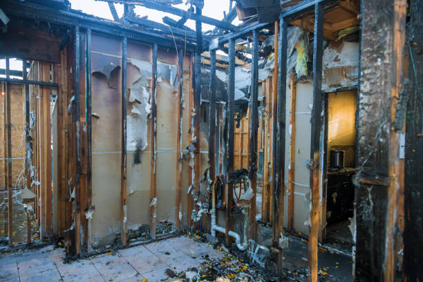 Professional Fire Damage Restoration technician working in Norristown, PA